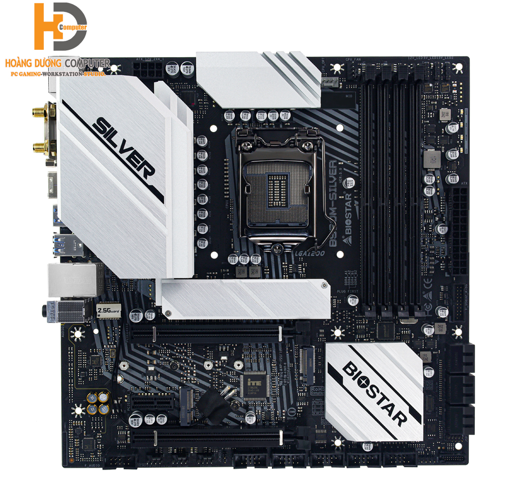 Mainboard BIOSTAR B560M Silver (Intel B560, LGA 1200, mATX, 4 khe Ram DDR4)