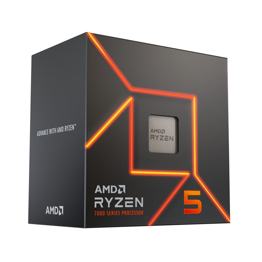 CPU AMD Ryzen 5 7600 (3.8 GHz Upto 5.1GHz / 38MB / 6 Cores, 12 Threads ...