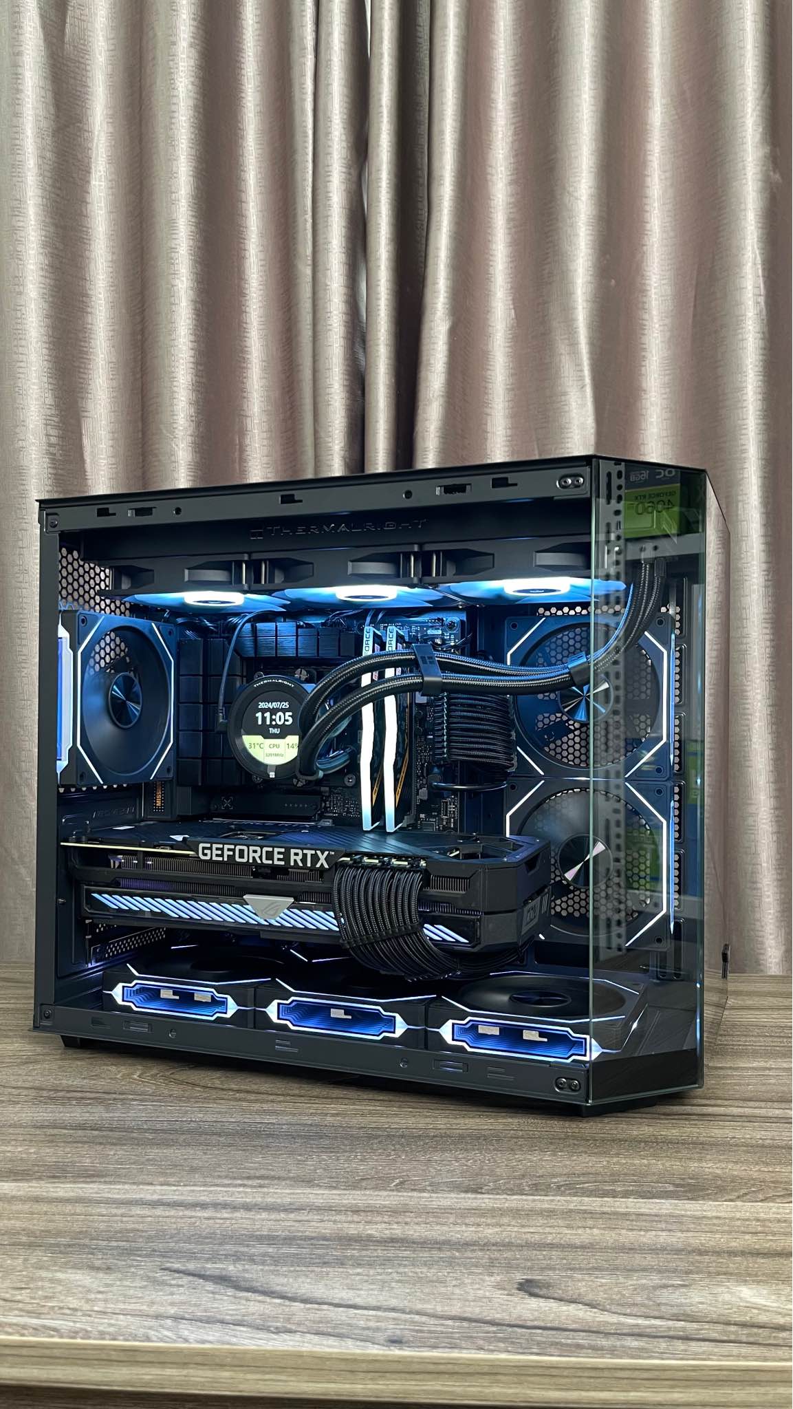 Rgb Fans Colorful Glowing Blade] Jungle Leopard Interstellar V2 ARGB ...